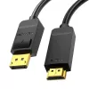 Adaptador de cabo DisplayPort para HDMI Vention HAGBH, 2 m, preto, 7 mm de diâmetro