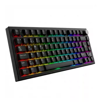 Teclado mecânico Sharkoon SKILLER SGK55W — layout alemão (DE), Sharkoon Linear-Switches, preto