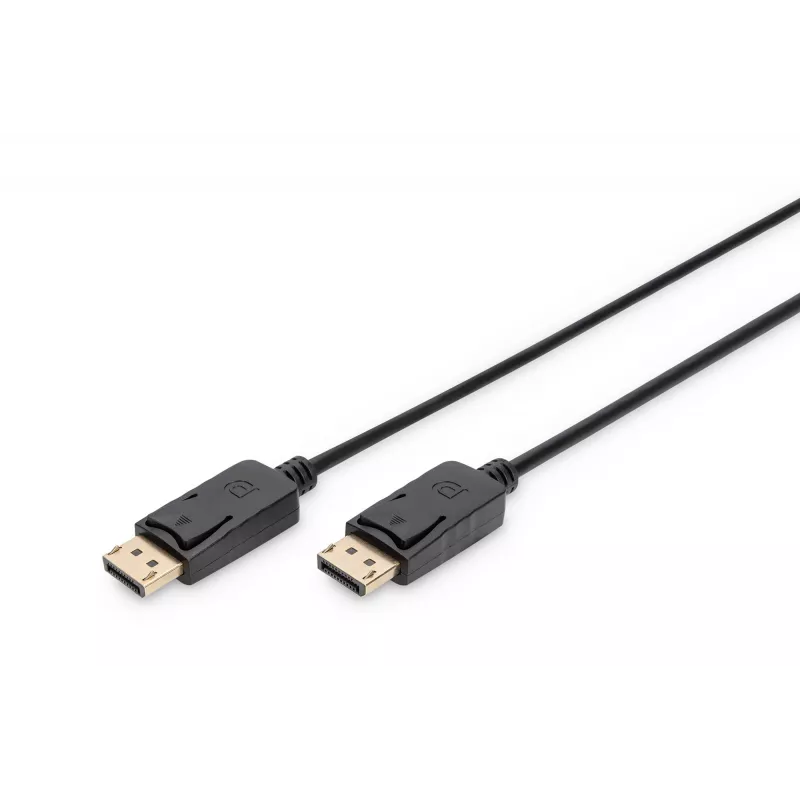 Cabo de ligação DisplayPort com bloqueio 1080p 60Hz FHD Type DP / DP M / M preto 1m