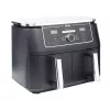 Fritadeira de ar quente Ninja AF400EU dupla 9,5 L autónoma 2470 W fritadeira de ar quente preta