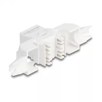 Módulo Keystone RJ45 DELOCK 90721 Cat.6A UTP 180° conector fêmea LSA