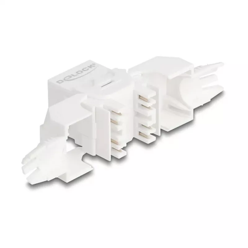 Módulo Keystone RJ45 DELOCK 90721 Cat.6A UTP 180° conector fêmea LSA