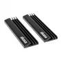 Akasa A-M2HS01-KT02 Dissipador/radiador para SSD de sistema de refrigeração de computador Preto 1 - 2 (A-M2HS01-KT02)