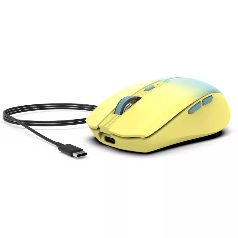 Cian Technology GmbH rato INCA IWM-511RS Bluetooth+sem fios RGB cor base amarelo