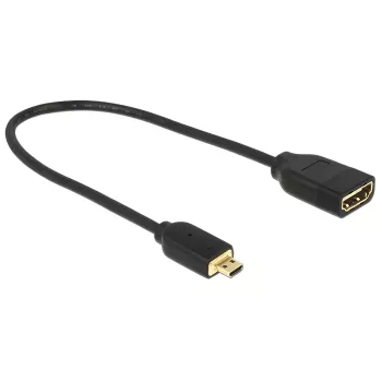 Cabo HDMI DeLOCK 0,2 m HDMI-A/HDMI Micro-D