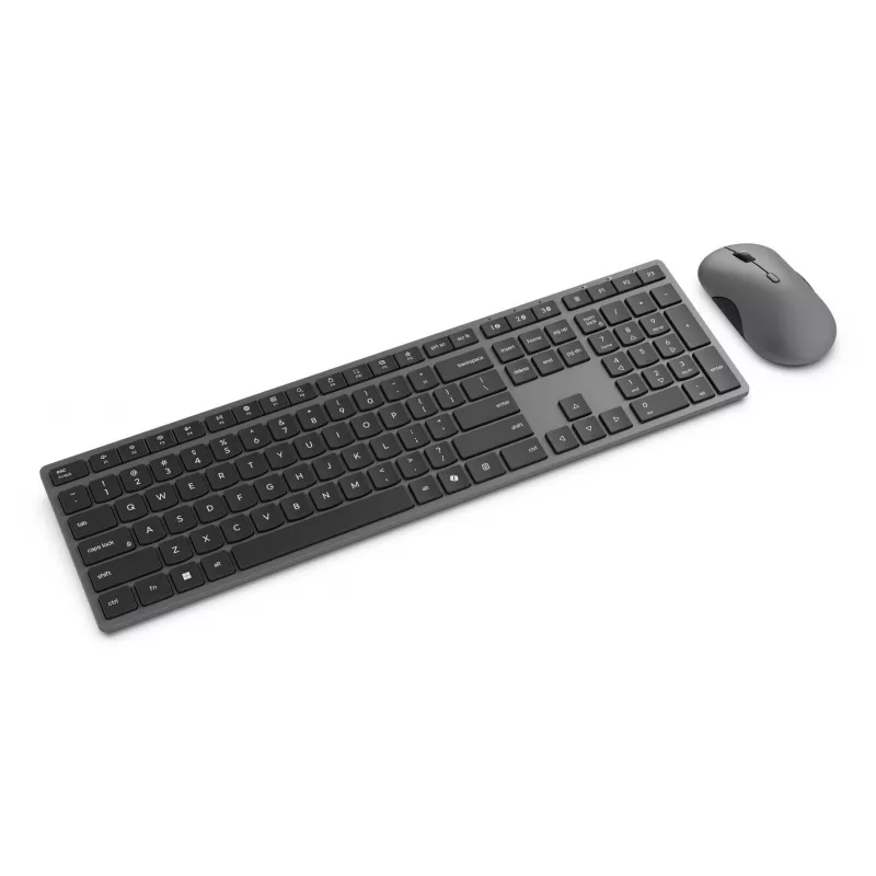 Conjunto de teclado e rato sem fios Lenovo 700 Modern Multi-Device – layout inglês dos EUA, Bluetooth, Luna Grey