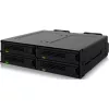 ICY DOCK - MB324V4P-B - ExpressCage - gaveta para 4 SSD U.2/U.3 de 15 mm para baía de 5,25 - sistema de montagem de SSD sem ferramentas