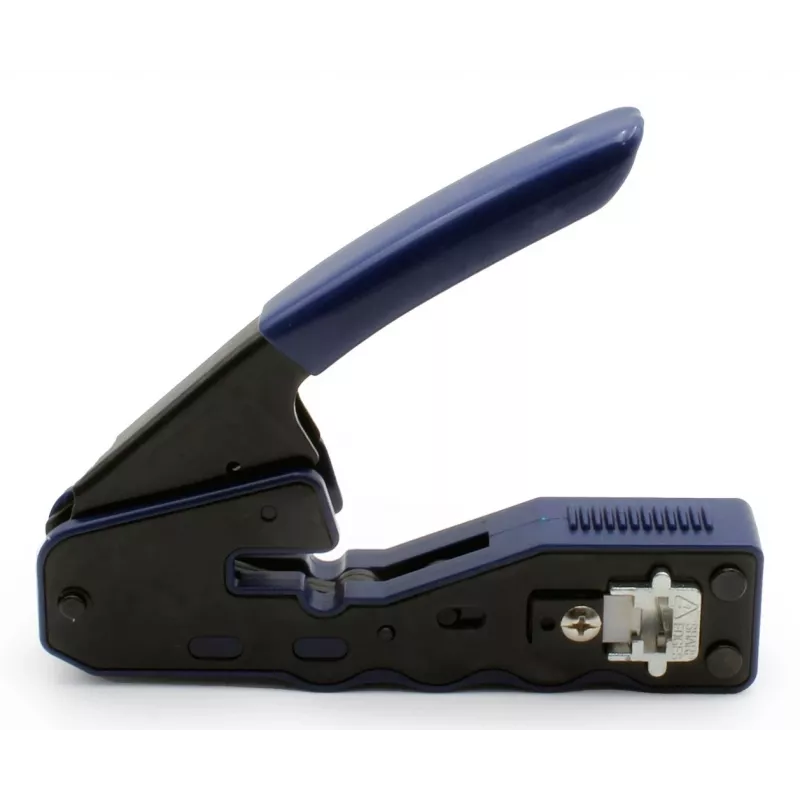 Alicate de cravar fichas pass-through RJ45 (8P8C) cat.5e/cat.6