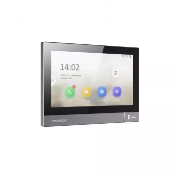 Posto interno de videoporteiro Hikvision DS-KH8381-WTE1 7 polegadas 1024x600, PoE, Wi‑Fi, MicroSD