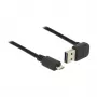 Cabo USB DeLOCK 85203 USB 2.0 0,5 m USB A Micro-USB B preto