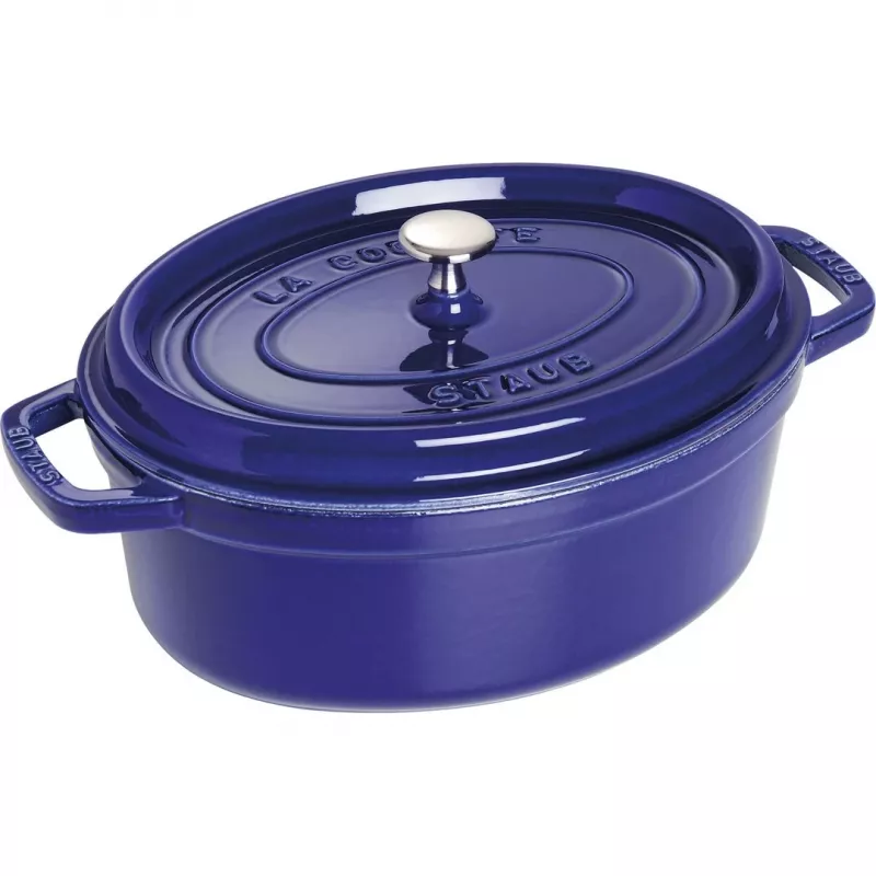 Cocotte de ferro fundido Staub 4,25 L, 29 cm, azul