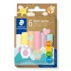 Massa de modelar Staedtler Noris Jumbo Pastel 842P C6 — macia, fácil de moldar, cores pastel sortidas
