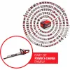 Tesoura de sebes a bateria Power X-Change GE-CH 18/60 Li-Solo, 18 volts (vermelho/preto, sem bateria e carregador)