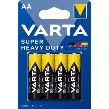 Pilha descartável Varta SUPERLIFE AA zinco-carvão 16,7 g 50,5 mm