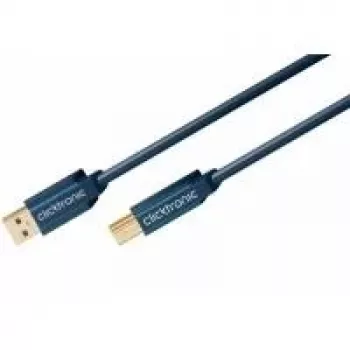 Cabo USB ClickTronic 0,5m USB3.0 A - B m/m azul (70090)