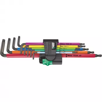 Wera 967/9 TX XL Conjunto de chaves Torx em L, 9 peças