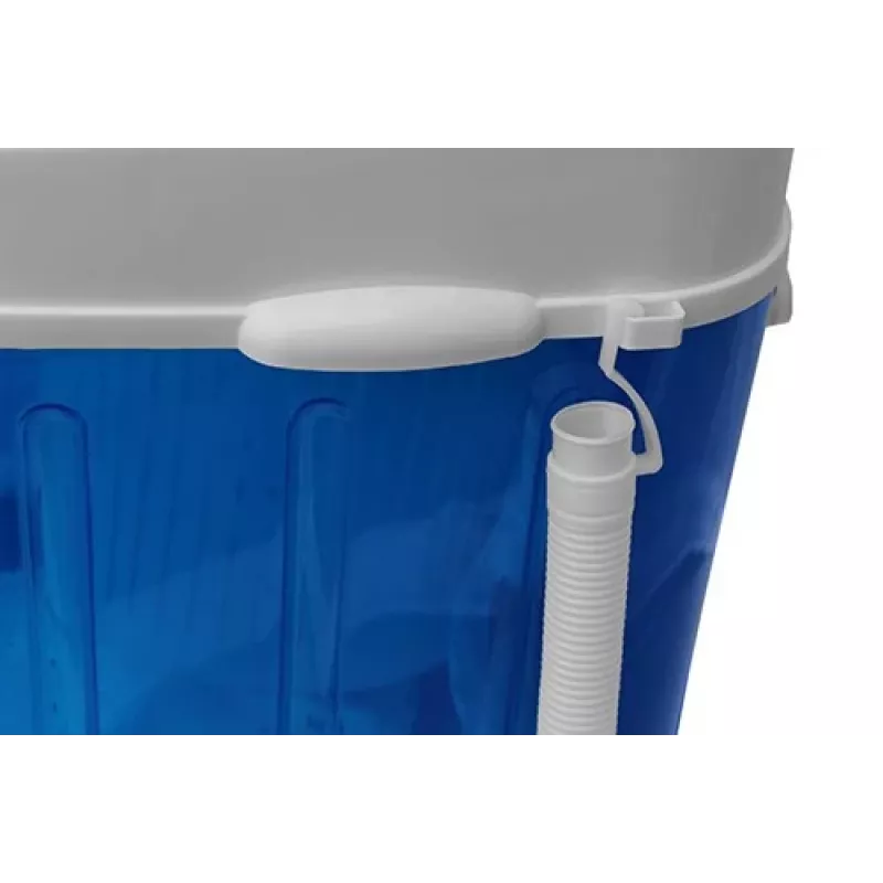 Adler AD 8051 máquina de lavar roupa de carga superior 3 kg com centrifugação, semiautomática, largura 38 cm, profundidade 37 cm, branco/azul