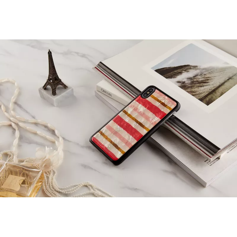 Capa para telemóvel iKins para iPhone XS Max — preta, design Shortcake