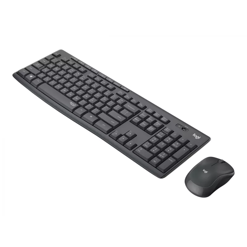Logitech MK295 Silent – conjunto de teclado e rato – sem fios – 2,4 GHz – Graphite – layout húngaro