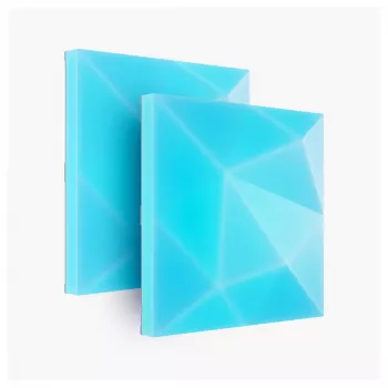 Painel LED Nanoleaf N8100E00-2TBS — quadrado RGB, alimentado por DC, pack de 2