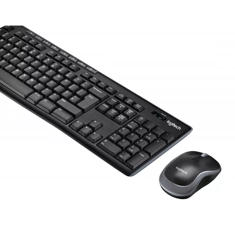 Logitech Wireless Combo MK270 – Conjunto teclado-rato – sem fios – 2,4 GHz – francês (920-004510)