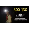 Lanterna de cabeça Nitecore NU30 — lanterna LED de cabeça compacta e portátil, até 500 lúmenes, vários níveis de potência, modo de luz vermelha