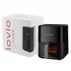 Fritadeira de ar quente Lovio LVAF001BK 5 l preta — fritadeira de ar quente compacta, capacidade de 5 litros