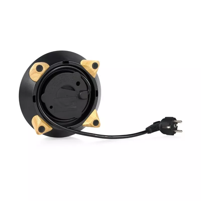 Chaleira elétrica Princess 1,7 L 3000 W, corpo em aço inoxidável, sem fios, bege/preto