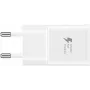 Carregador de rede Samsung EP-TA200EWEUGWW 15W carregamento rápido USB Type-C