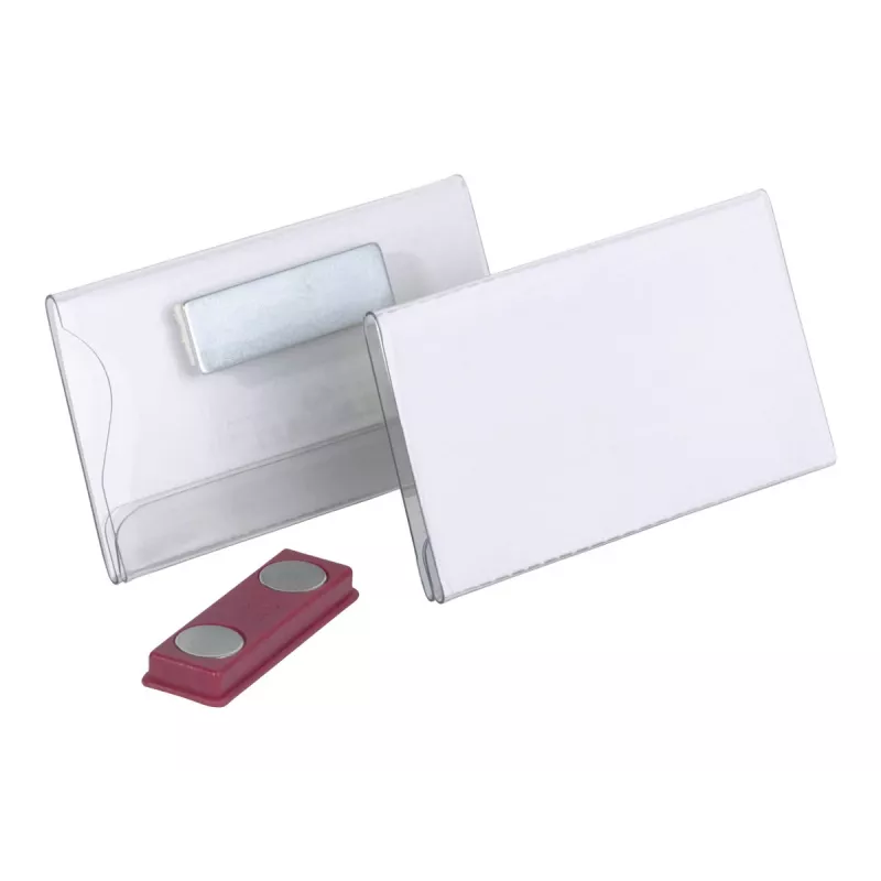 Durable Placa de Nome Magnética 40 x 75 mm