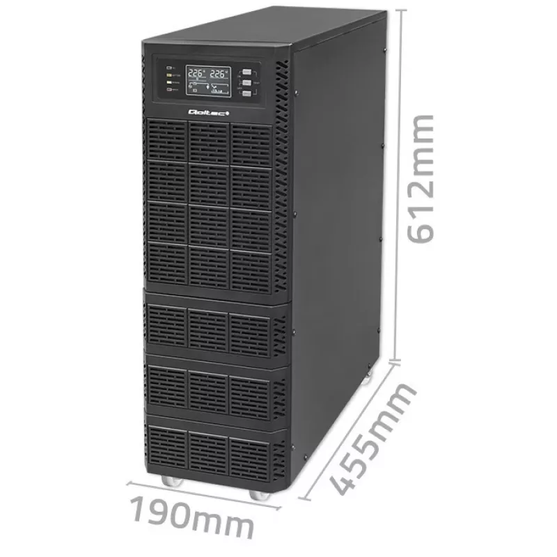 Fonte de alimentação ininterrupta QOLTEC 52283 6kVA 6000W PF 1.0