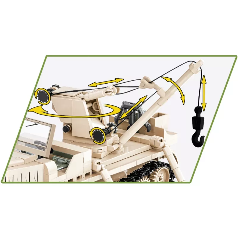 Blocos de construção Cobi Sd.Kfz. 9/1 Famo — modelo da Segunda Guerra Mundial, 498 peças, multicolor