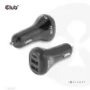 Carregador de automóvel para notebook/portátil CLUB3D 36 Watt, automóvel, isqueiro, 24 V, preto