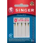 Agulha Microtex SINGER 250053203 tamanho 80/12 – agulha fina e afiada para costura precisa em tecidos leves