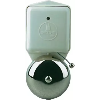 Grothe LTW 3371A 98dB prateado - campainha de alarme branca (24091)