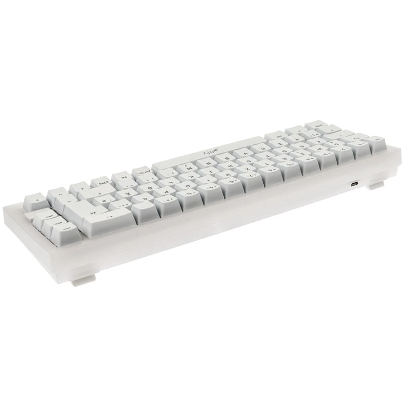 Teclado gaming mecânico TKL XTRFY K5 RGB – tenkeyless, transparente/branco
