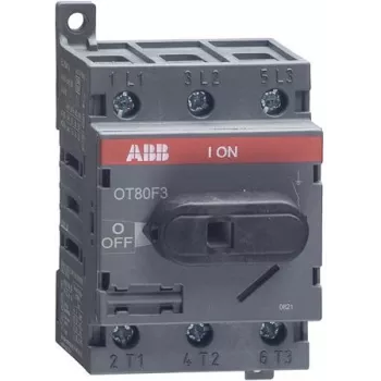 ABB OT80F3 - 3P - Cablado - Preto - IEC 60947-3 / UL 508 / CSA C22.2 No. 14 - 600 V - 52,5 mm