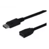 Digitus ASSMANN - Cabo de extensão DisplayPort - DisplayPort (M) - DisplayPort (F) - 2 m (DisplayPort 1.2) - moldado - preto (AK-340200-020-S)