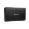 NATEC NKZ-0448 RHINO caixa externa USB 3.0 para discos SATA de 3,5 polegadas preta em alumínio
