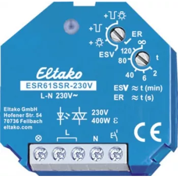Eltako interruptor de impulso para embutir ESR61SSR-230V 1 contacto de fecho 230 V 400 W 1 unid. (61100003)