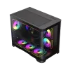 Caixa Gamemax | HYPE-M BK | preto | Micro | fonte de alimentação não incluída