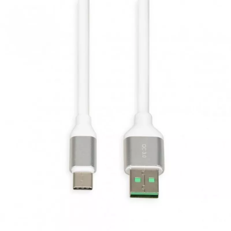 Cabo USB-A para USB-C IBOX IKUMTCWQC 1,5 m, USB 2.0, 3 A, branco
