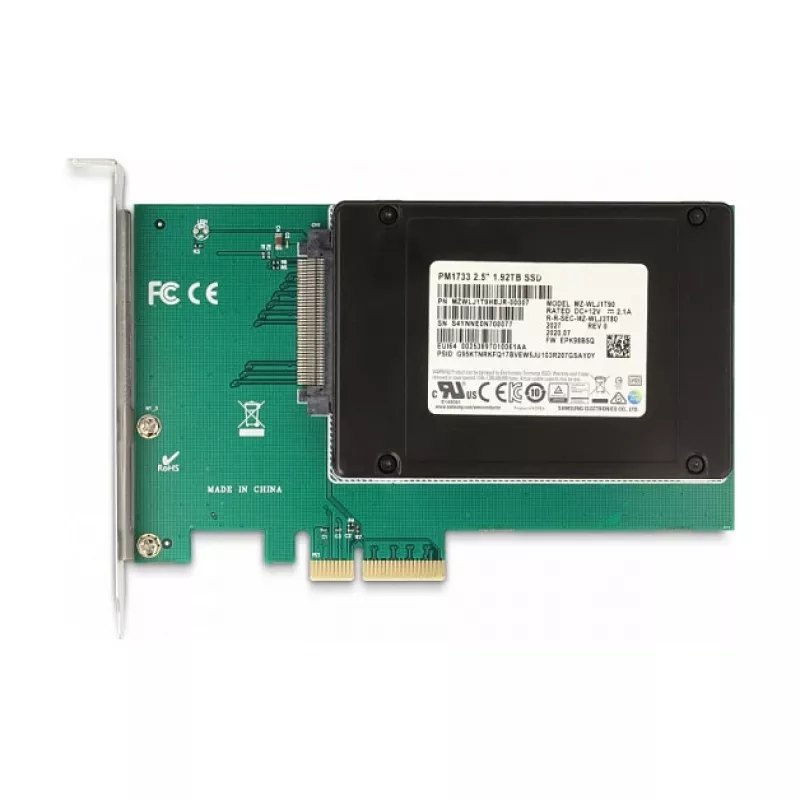 Placa DeLOCK PCI Express x4 para 1 x U.2 NVMe SFF-8639 interno