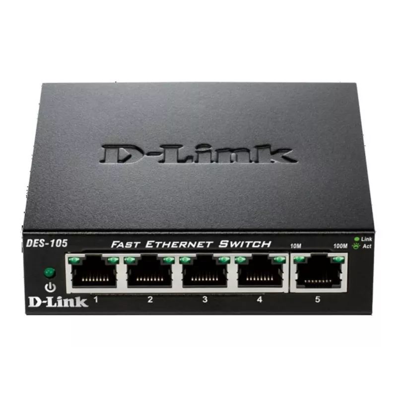 D-Link DES-105 Unmanaged L2 preto