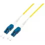 Cabo de patch de fibra ótica LogiLink Uniboot, 2x LC duplex, OS2, 15,0 m solução de patch que poupa espaço para redes de alto desempenho, fibra: - 1 unid. (FP0UB15)