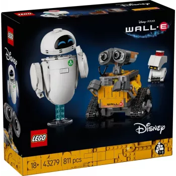 Conjunto de construção LEGO Disney Pixar WALL·E e EVE 43279 — 811 peças, 130 mm de altura, para 18+