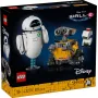 LEGO Disney Pixar 43279 WALL-E e EVE conjunto de construção, 811 peças, 18+
