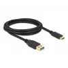 Cabo DeLOCK SuperSpeed USB (USB 3.2 Gen 2) Type-A para Type-C 2 m