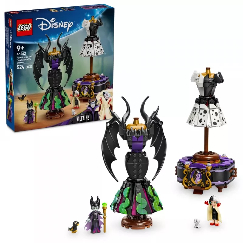 LEGO DISNEY 43262 Vestidos da Maléfica e da Cruella de Vil