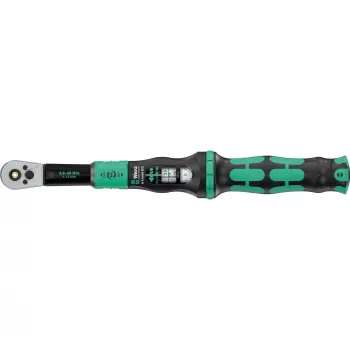 Chave Dinamométrica com Quadrado Passante Click-Torque Lock A 6 R/L preto/verde, Saída 1/4 Encaixe de Bits, 2,5 a 25 Nm
